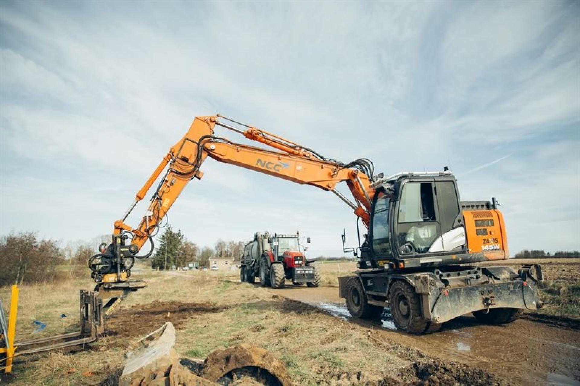 Styret boring er en af de metoder, NCC tager i brug ved Attemose Kildeplads for blandt andet at beskytte naturen i området. Foto: Jonathan Grevsen