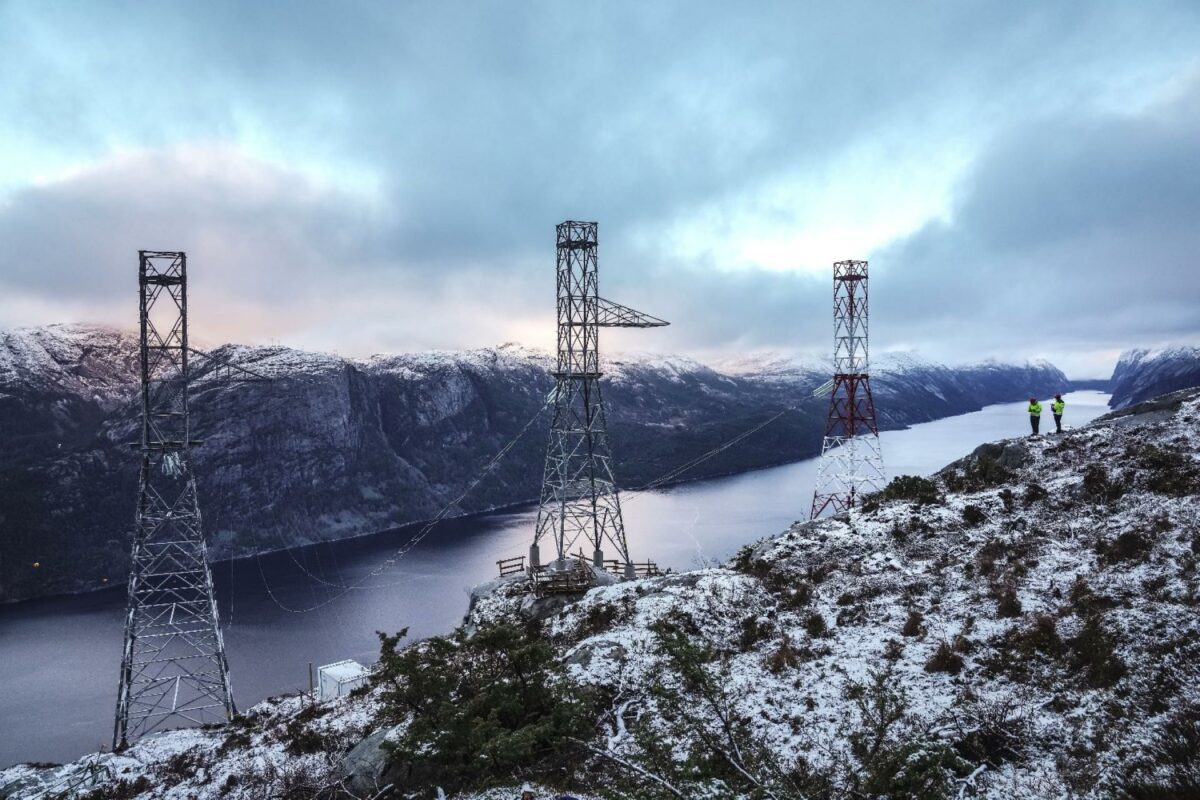 Lysefjorden, Rogaland Norge. Foto: Statnett.