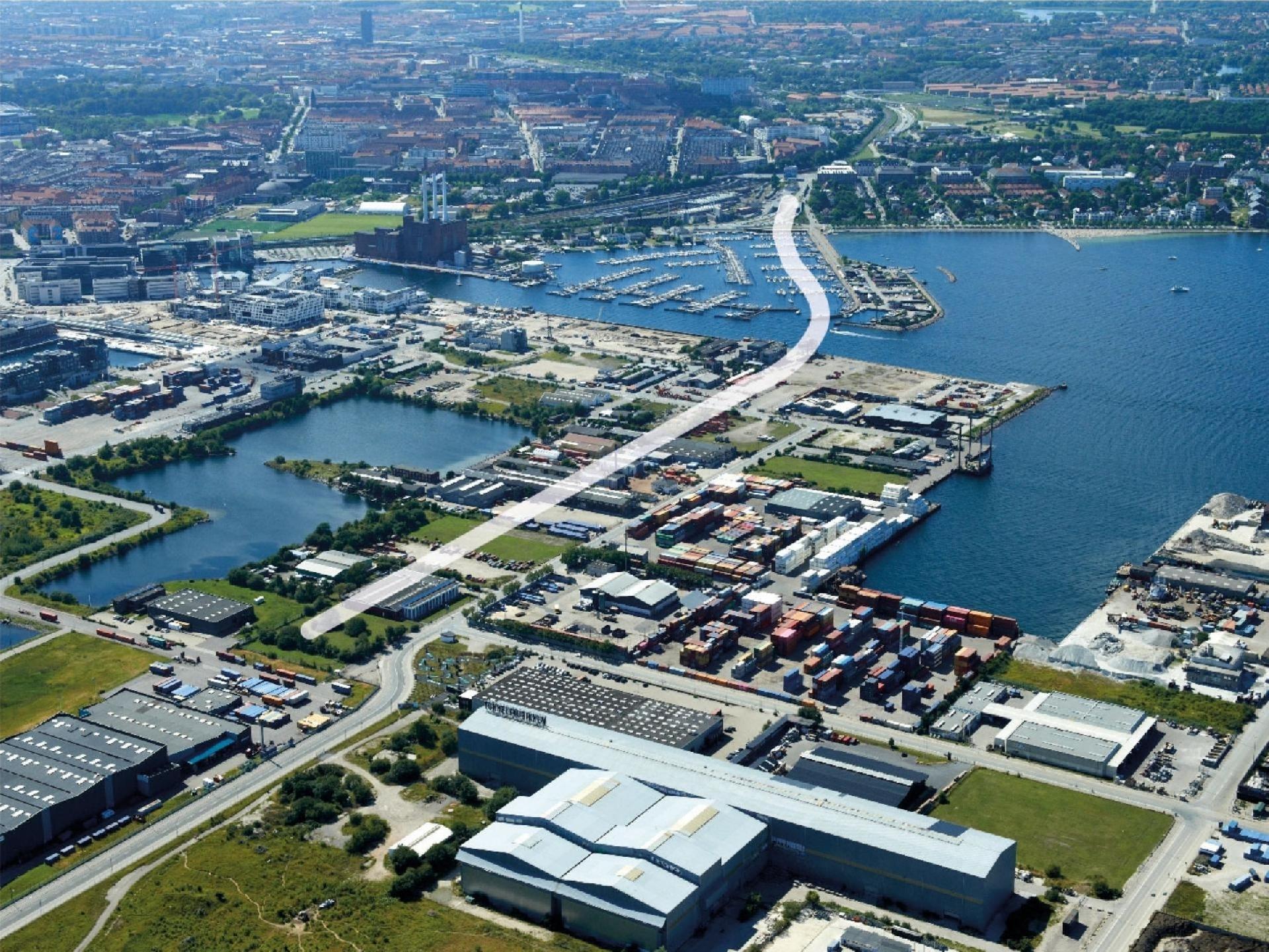 Nordhavnstunnelen forlænges med 1,4 kilometer tunnel. Foto: Vejdirektoratet.