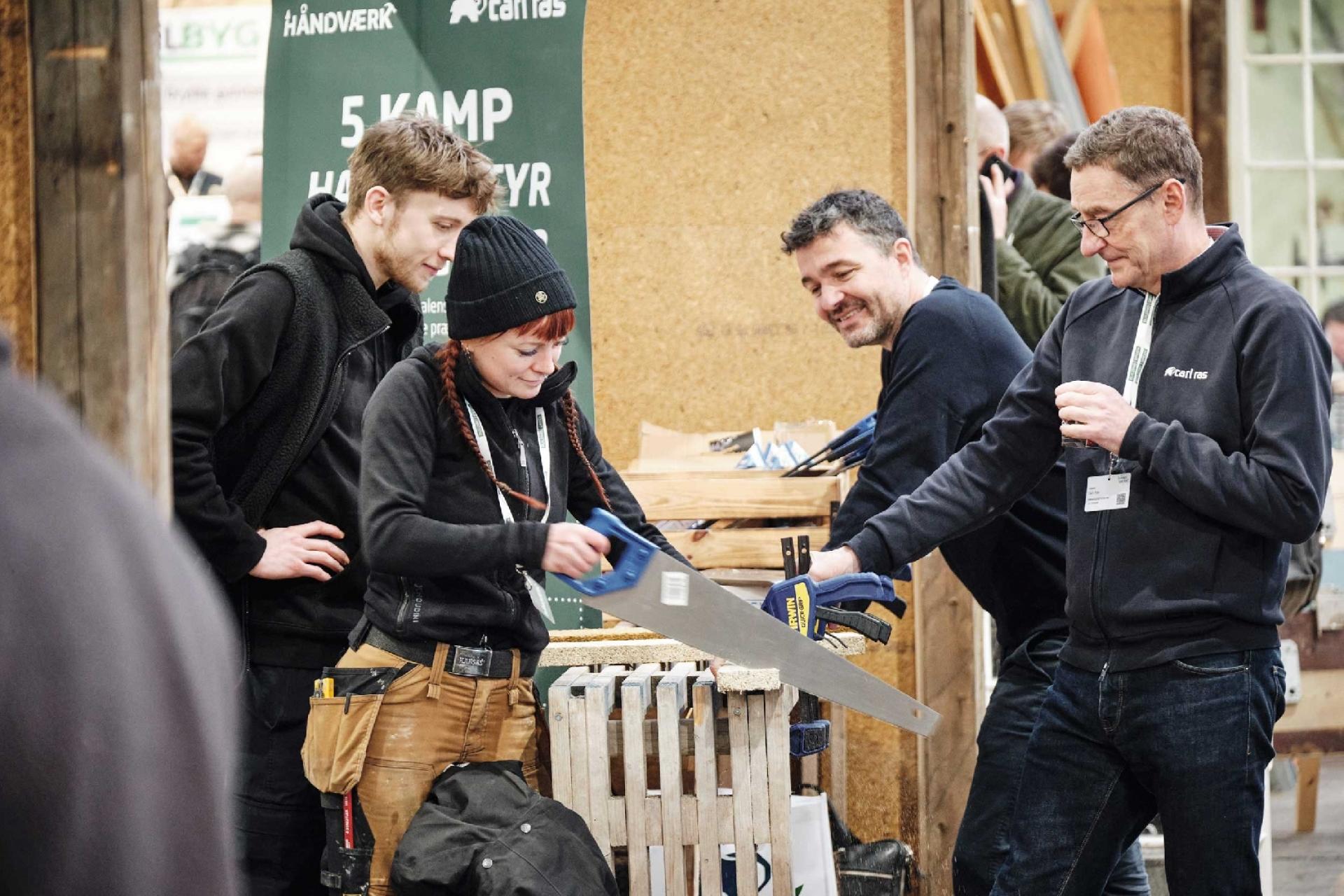 Konkurrencer og standup var også en del af Håndværk, der henvender sig til de udførende håndværkere.