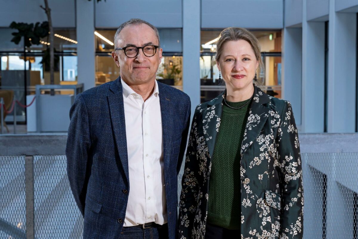 Borgmester Michael Ziegler (C), Høje-Taastrup Kommune, og overborgmester Sophie Hæstorp Andersen (A), Københavns Kommune.