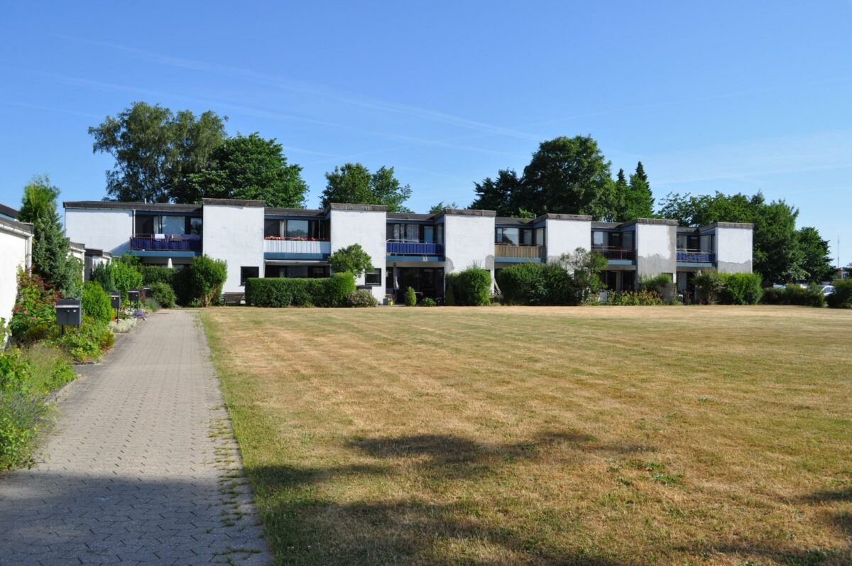 Et billede fra Skoleparken, som det så ud i sommer. Foto: MT Højgaard.