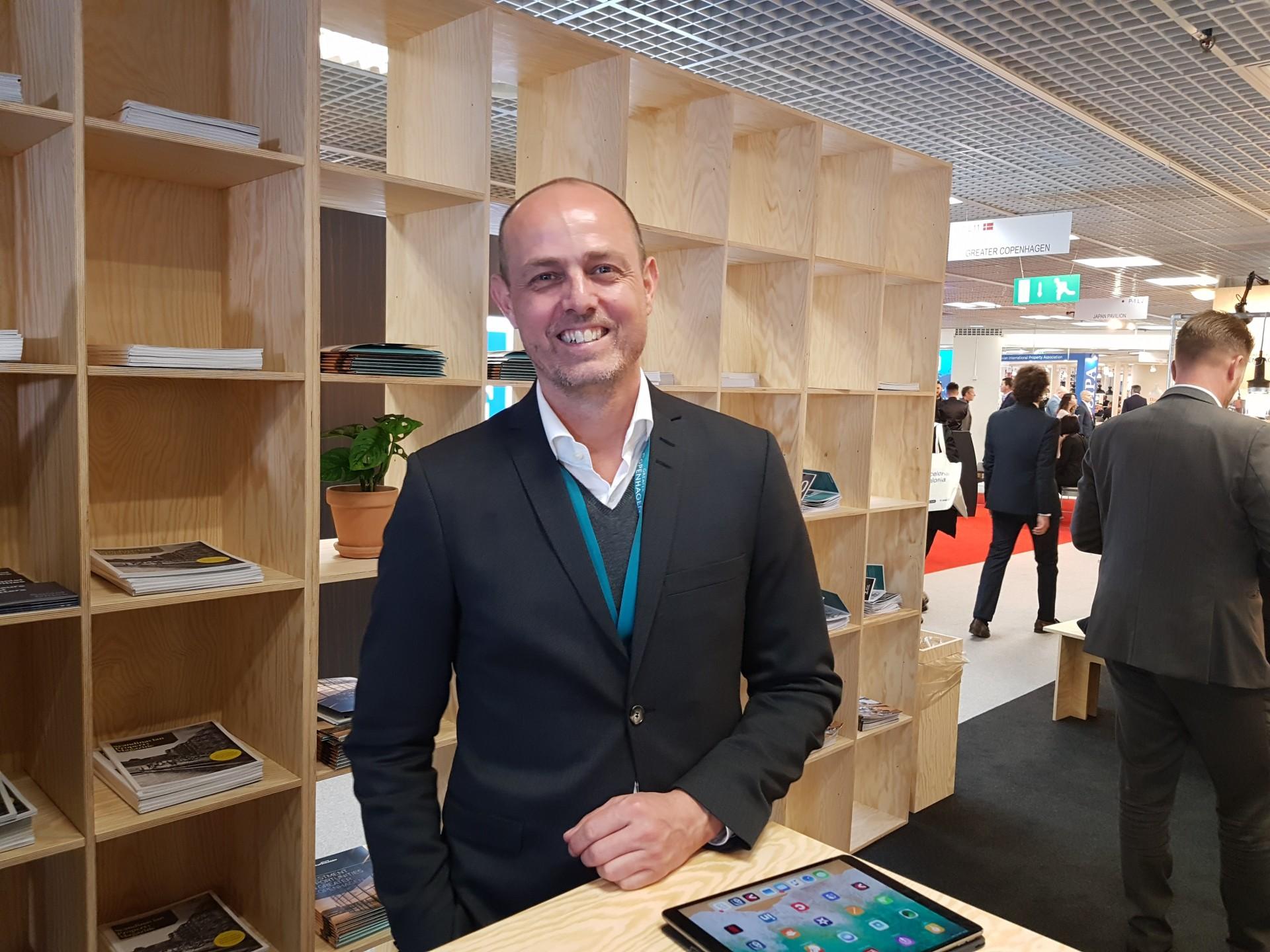 Jacob Maintz er taget til Mipim for at skabe mere opmærksomhed om Sitecovers løsning til byggepladser. Foto: Torben Jastram.