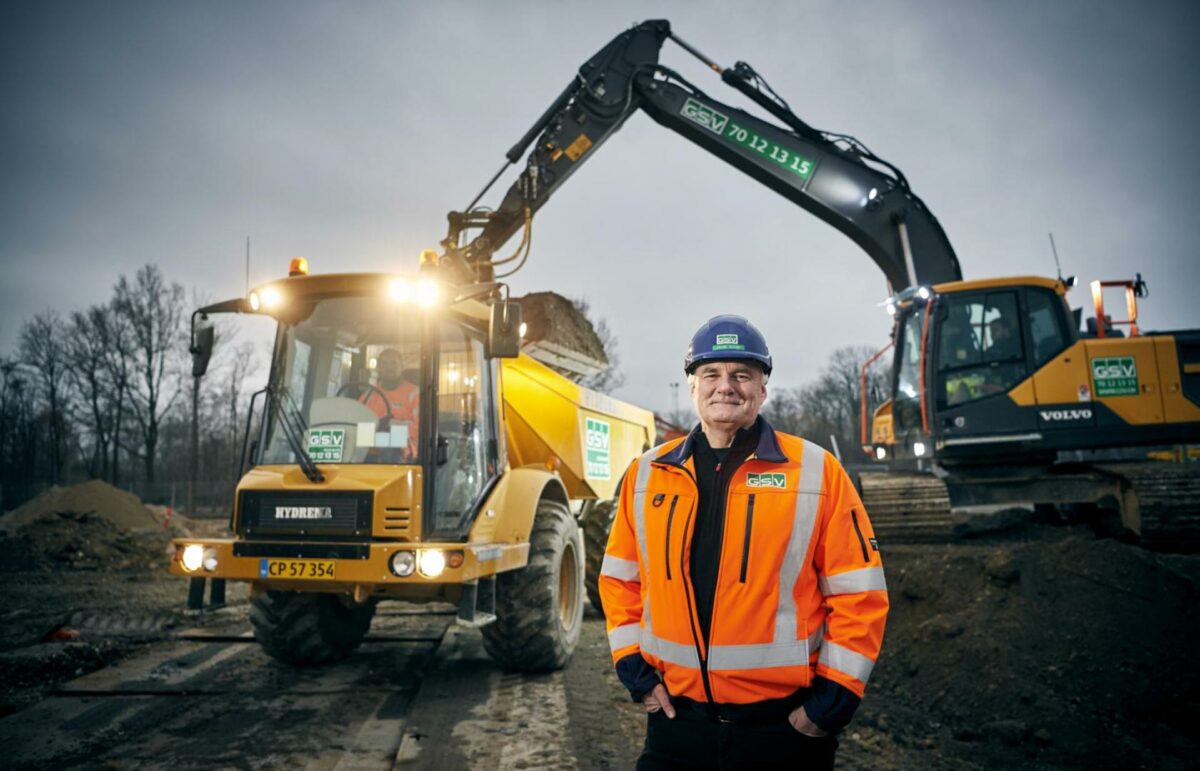 Kunderne efterspørger kvalitet, det vil GSV Materieludlejning imødekomme med ISO-certificeringen, fortæller Frank Olesen. Pressefoto.