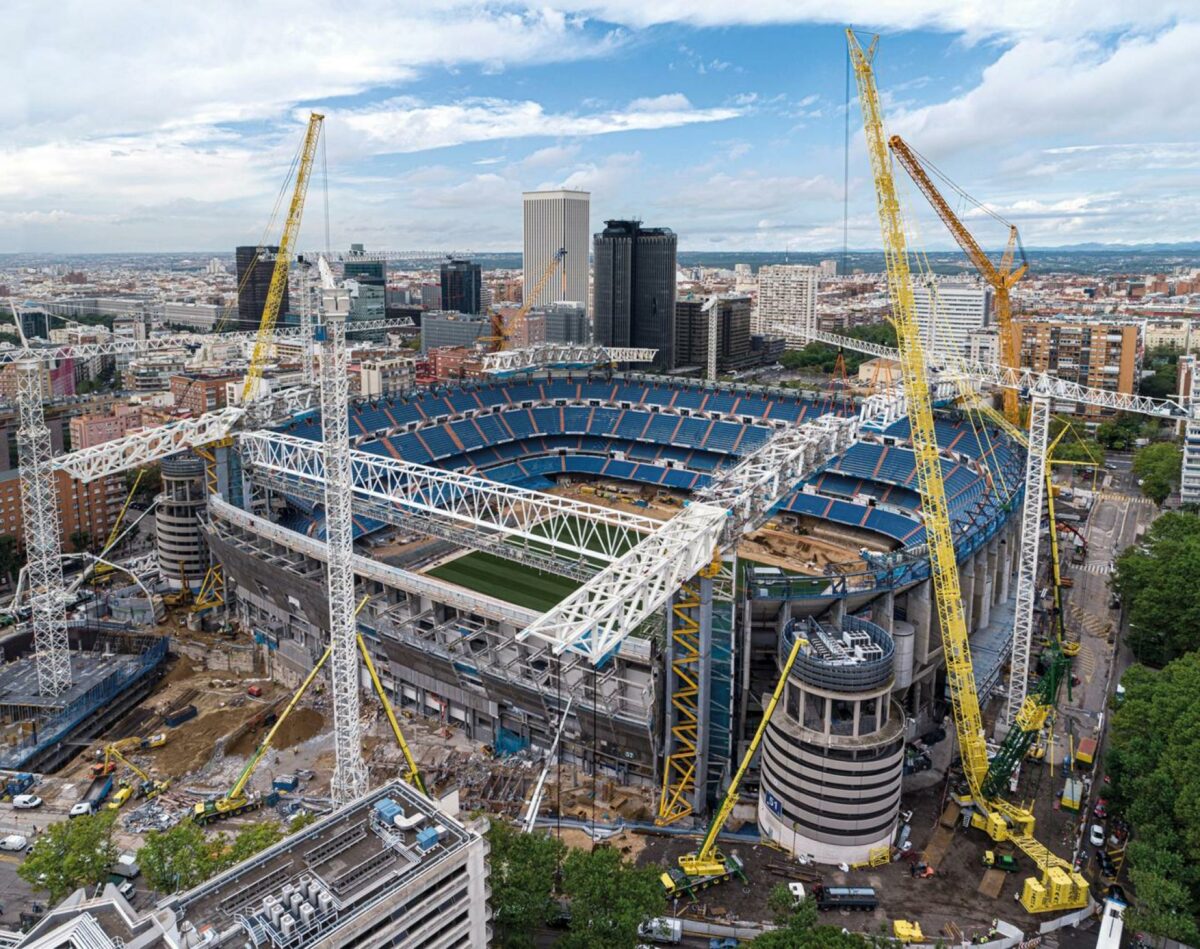 Santiago Bernabéu er under renovering, der skal gøre det berømte stadion topmoderne. Foto: JMM.