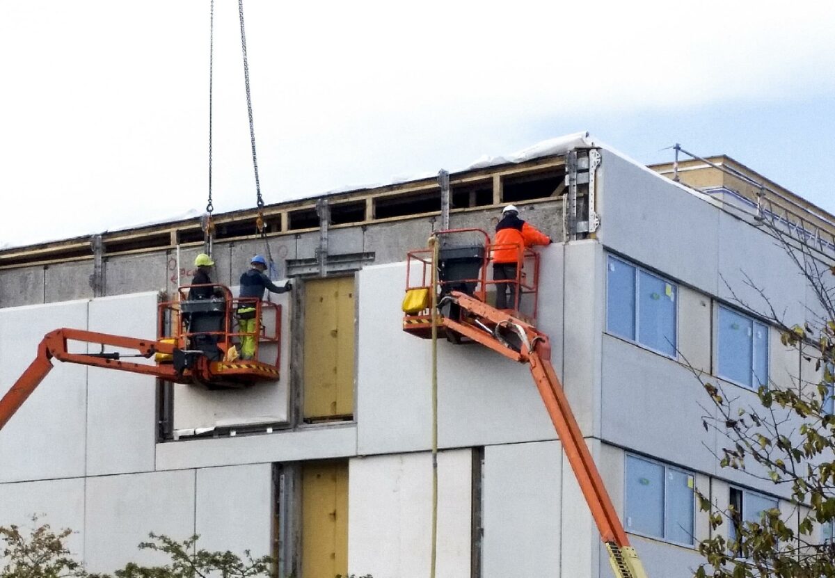 Energirenovering i Rosenhøj i Viby ved Aarhus. Foto: Arkitema.