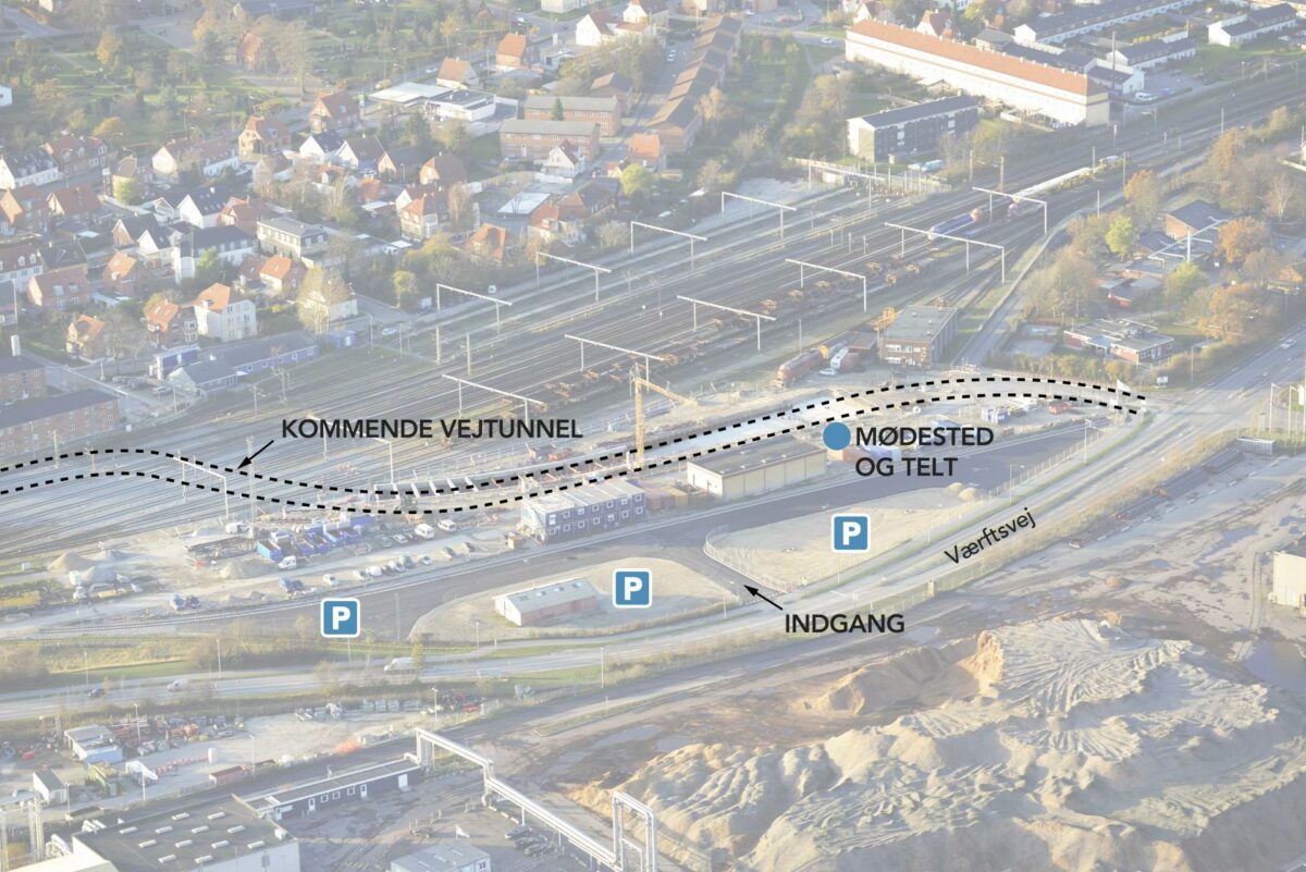 Interesserede kan i næste uge ved selvsyn opleve det 150 meter lange forløb for Køges nye vejtunnel. Illustration: Køge Kyst.