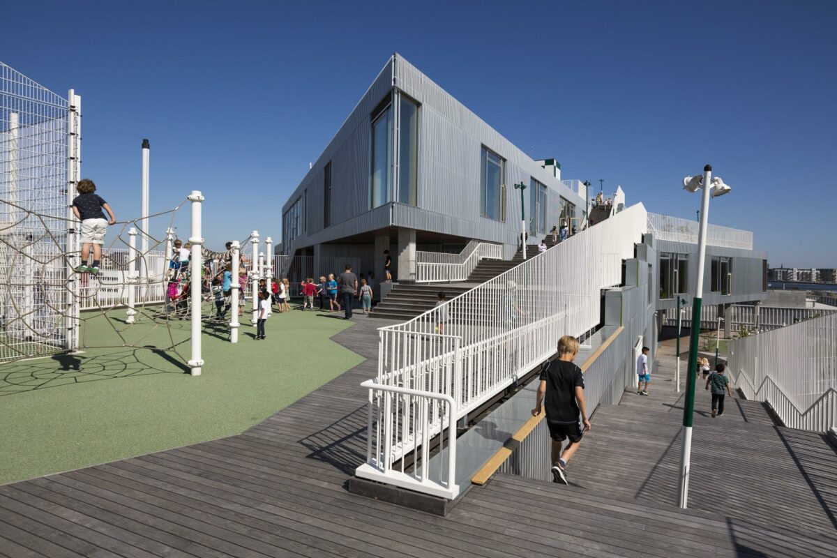 Skolen i Sydhavnen er tegnet af JJW Arkitekter.