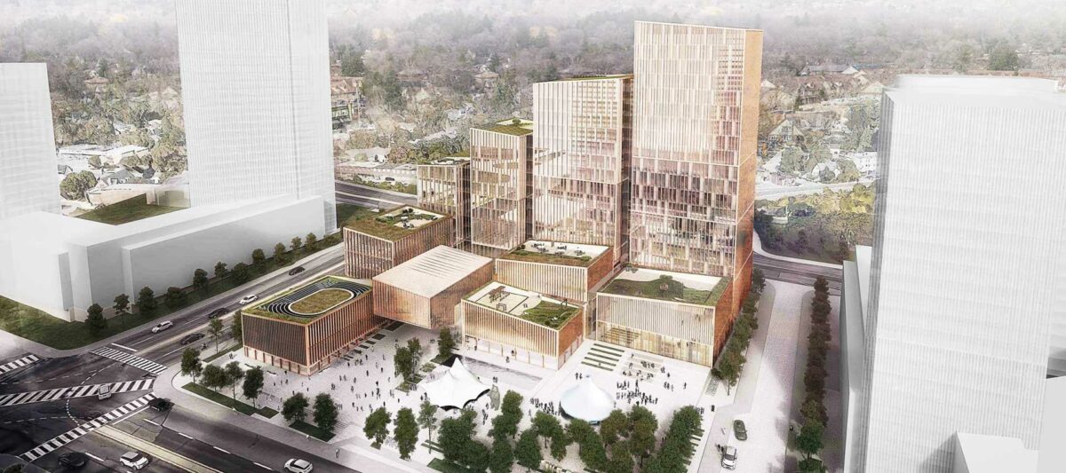 Det nye Civic Centre i Toronto bliver på 46.500 kvm. Illustration fra Henning Larsen Architects' hjemmeside.