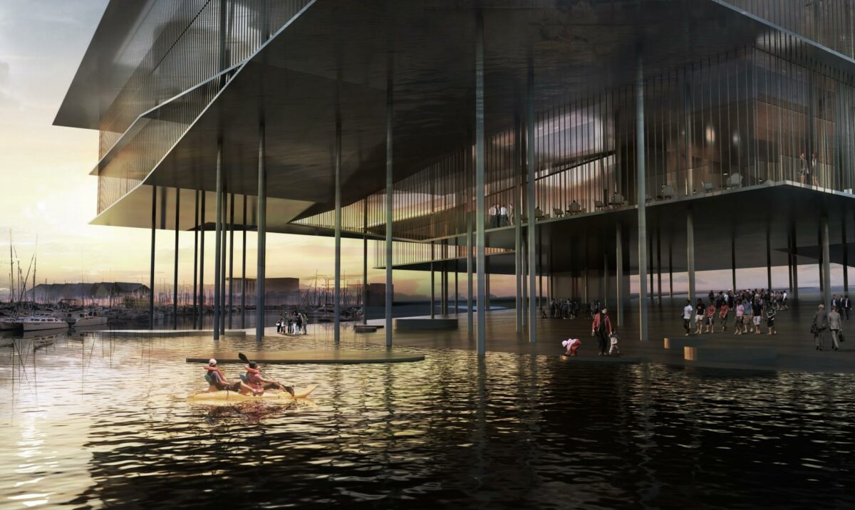 Sea World Heritage Center i Groningen, Holland. Visualisering: Dorte Mandrup.