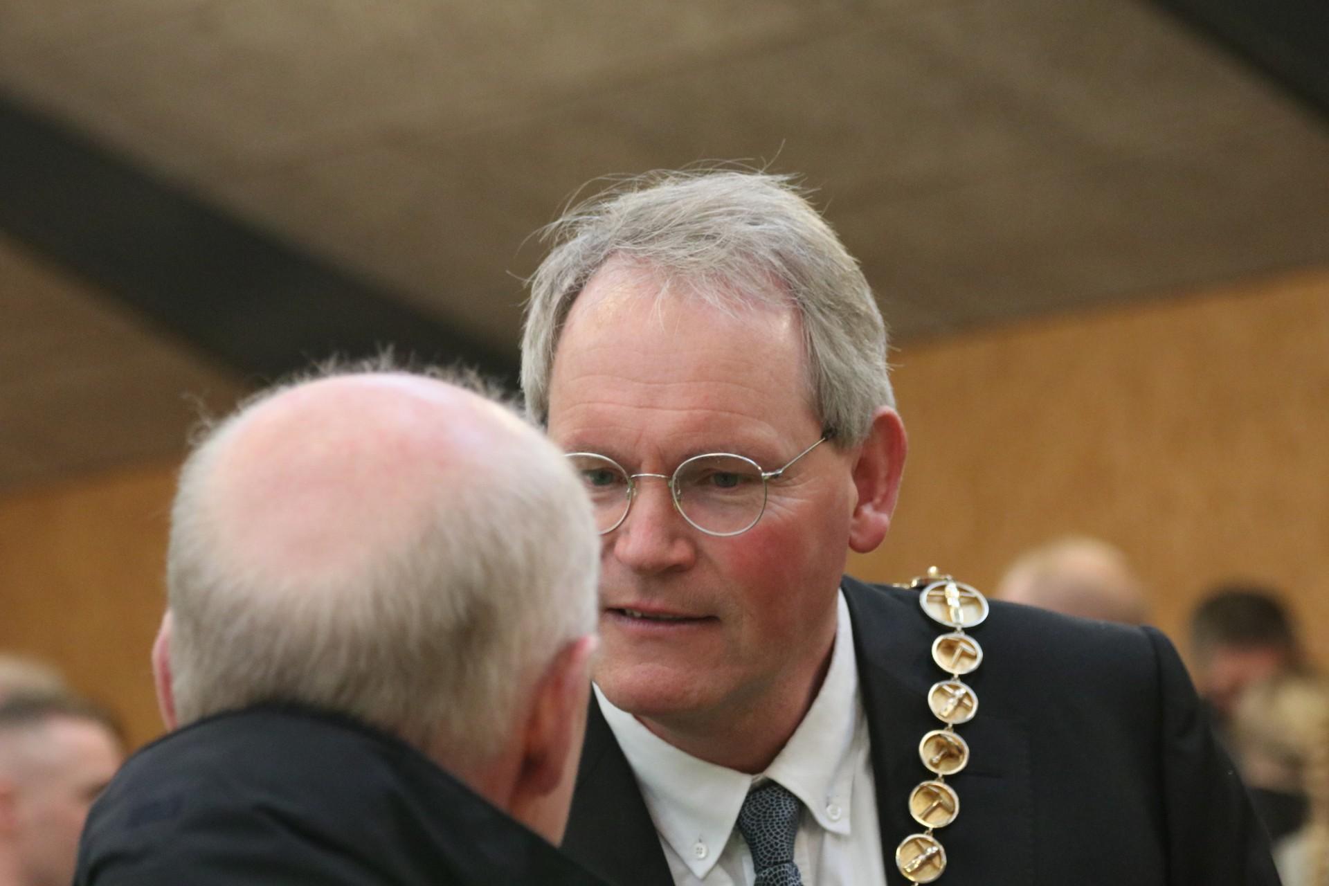 Oldermand Claus Johnsen var naturligvis til stede. Han havde sendt viceoldermand Stef Heykoop til Horsens. Foto: Mathias Hansen.