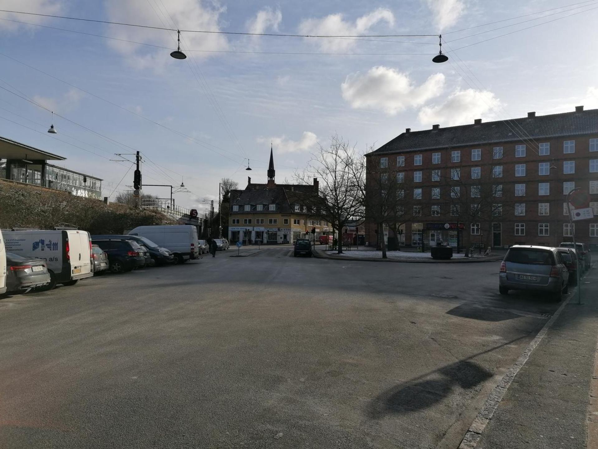 Herman Bangs Plads ved Valby Langgade Station skal forvandles til et grønt byrum. Pressefotos.