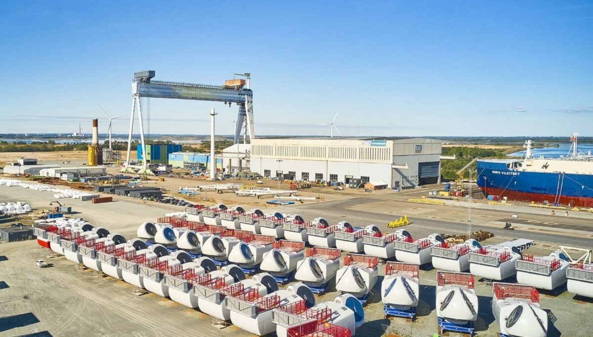 Hvis Odense Havn udviklingsplan går helt hjem, kan medarbejderantallet på havnen tæt på fordobles til 6.000 ansatte. Foto: Odense Havn