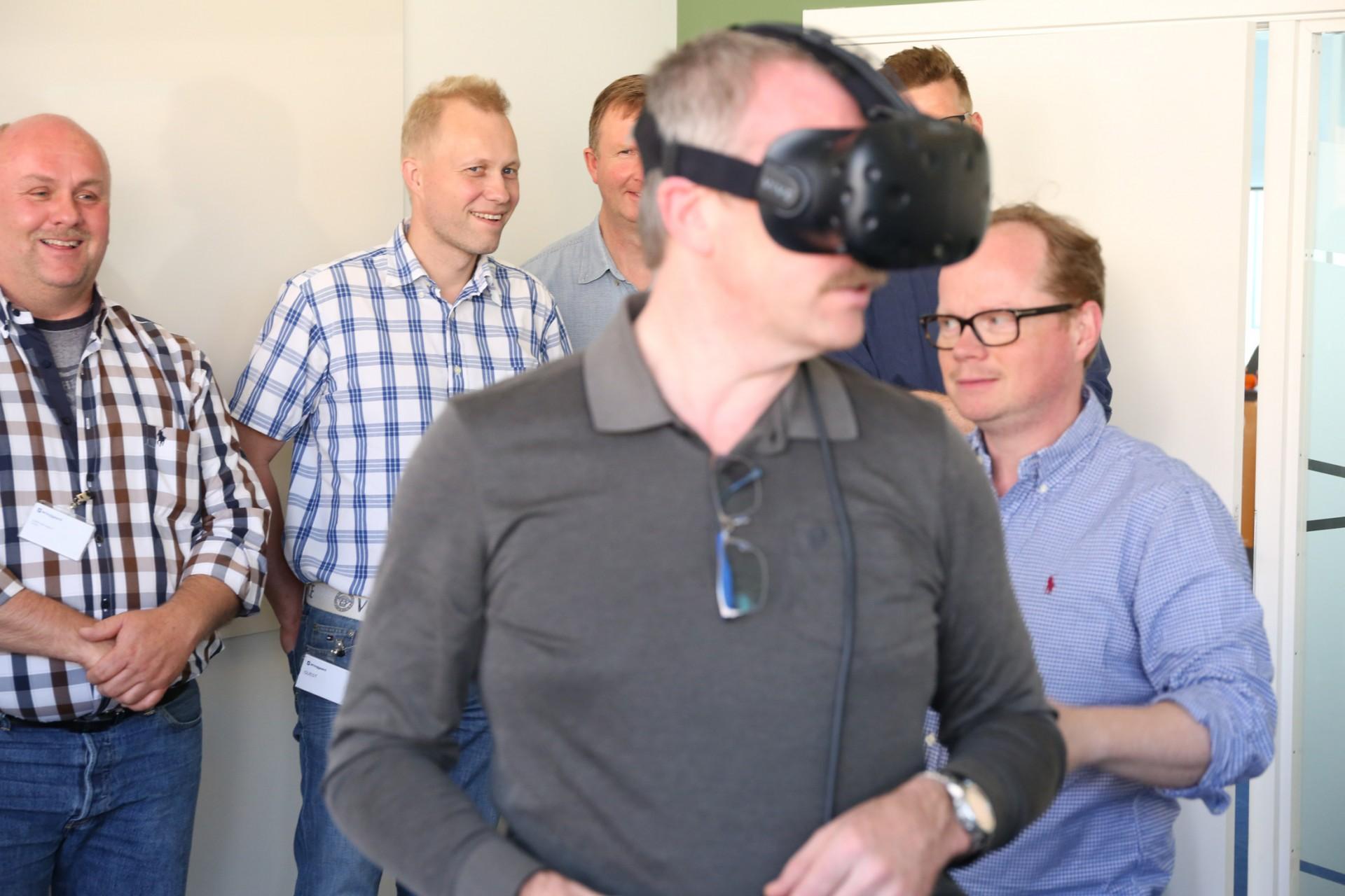 Byggeplads-løsningerne kan ses med virtual reality-briller. Pressefoto.