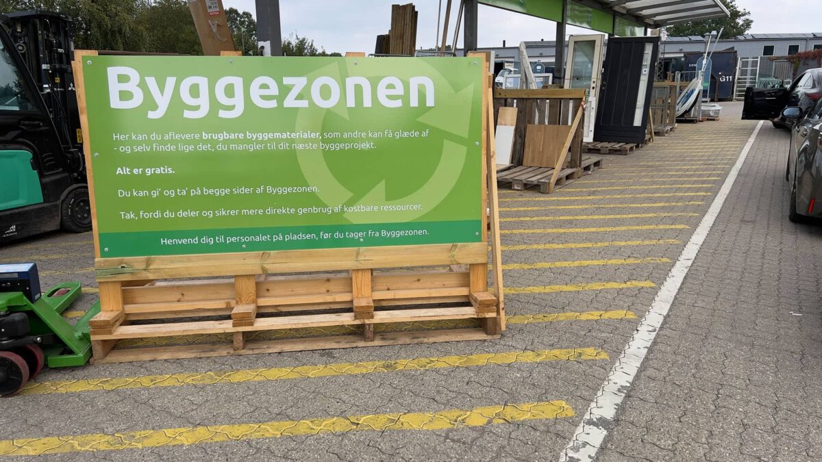 Byggezonen tilbyder gratis afhentning af byggematerialer